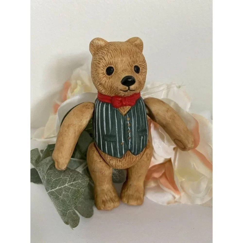 Department 56 Jointed Porcelain‎ Bear 1983 Vintage